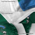 tulane green wave gradient dots green blanket best selling