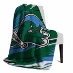 tulane green wave paint streaks green white blanket top rated