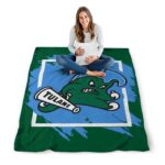 tulane green wave splatter effect green blanket best selling