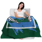 tulane green wave splatter effect green blanket best selling