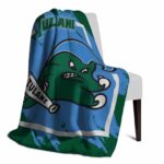 tulane green wave splatter effect green blanket best selling