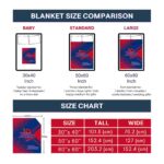 tulsa golden hurricane diagonal stripes blue blanket trendy