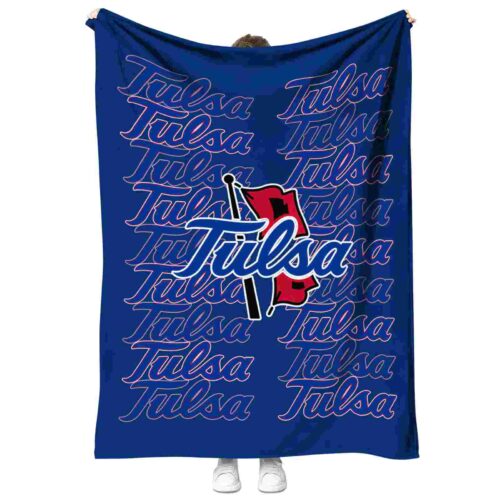 tulsa golden hurricane fan pride blue blanket best selling