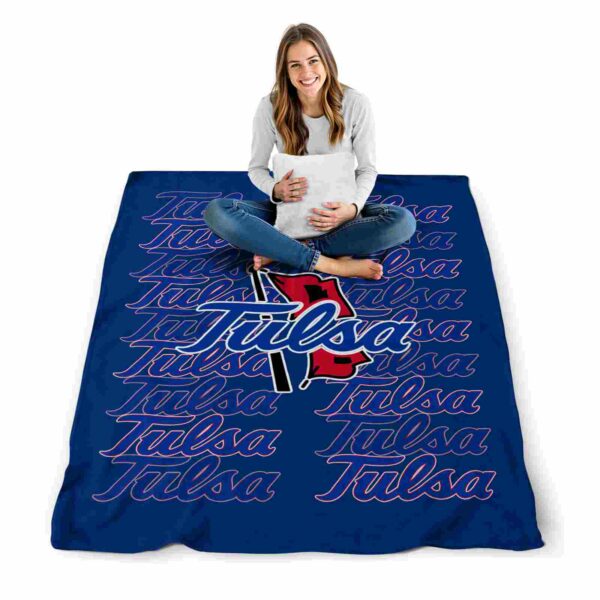 tulsa golden hurricane fan pride blue blanket high quality