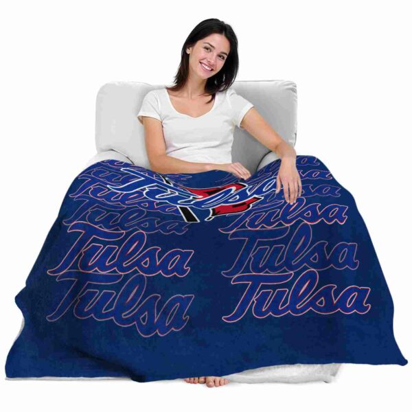 tulsa golden hurricane fan pride blue blanket latest model