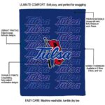 tulsa golden hurricane fan pride blue blanket new arrival