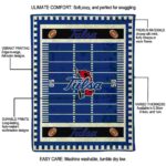 tulsa golden hurricane football field blue blanket new arrival