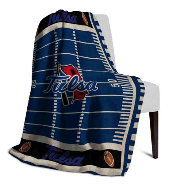 tulsa golden hurricane football field blue blanket top rated