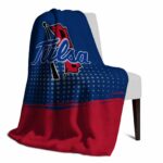tulsa golden hurricane gradient dots blue blanket top rated