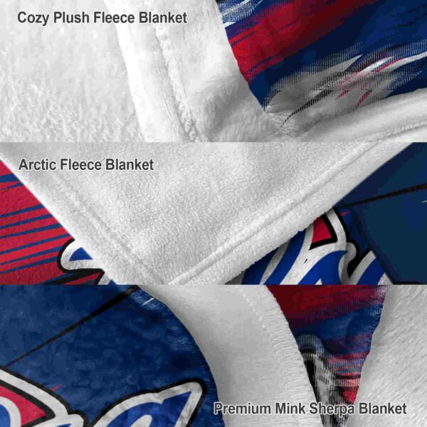 tulsa golden hurricane paint streaks blue white blanket premium grade