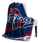 tulsa golden hurricane paint streaks blue white blanket top rated