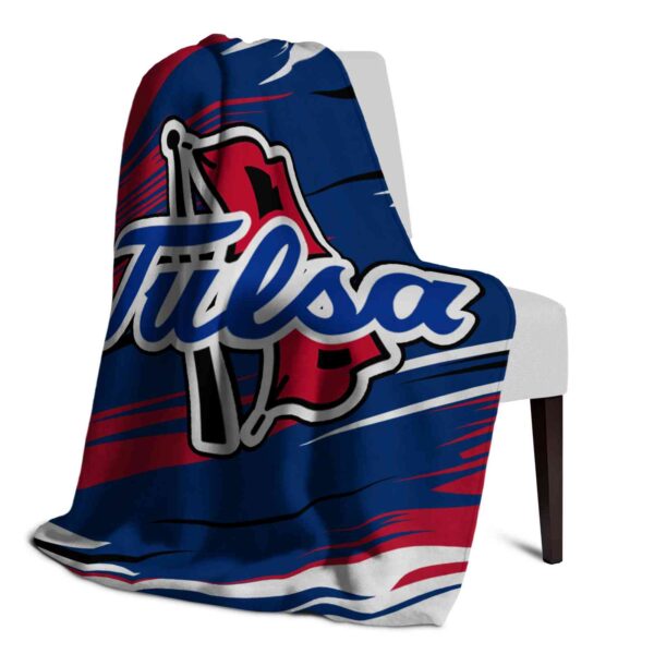 tulsa golden hurricane paint streaks blue white blanket top rated