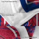 tulsa golden hurricane splatter effect blue blanket best selling