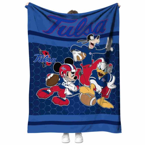 tulsa golden hurricane three musketeers blue blanket best selling