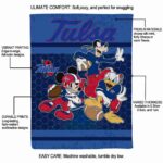 tulsa golden hurricane three musketeers blue blanket new arrival