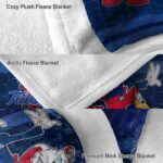 tulsa golden hurricane three musketeers blue blanket premium grade