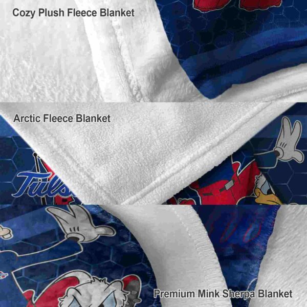tulsa golden hurricane three musketeers blue blanket premium grade