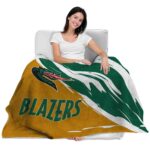 uab blazers brushstrokes green white blanket latest model