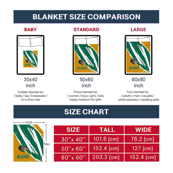 uab blazers brushstrokes green white blanket trendy