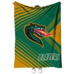 uab blazers diagonal stripes green blanket best selling