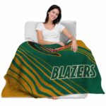 uab blazers diagonal stripes green blanket best selling