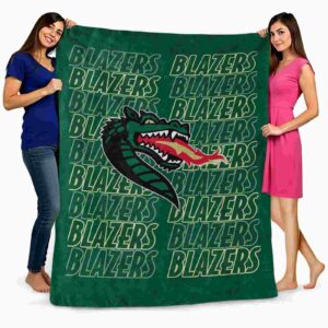uab blazers fan pride green blanket fashion forward