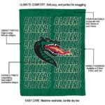 uab blazers fan pride green blanket best selling