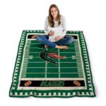 uab blazers football field green blanket best selling