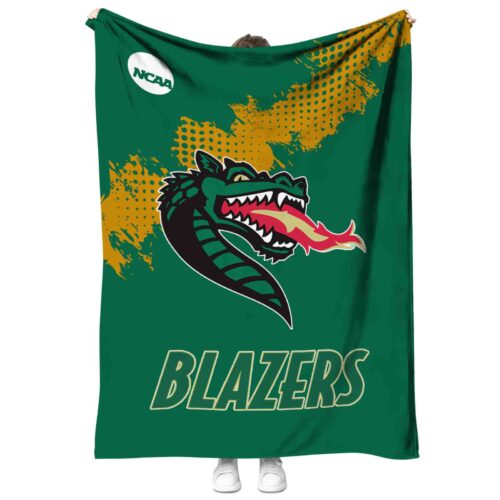 uab blazers grunge texture green blanket best selling