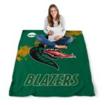 uab blazers grunge texture green blanket best selling