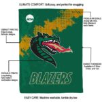 uab blazers grunge texture green blanket best selling