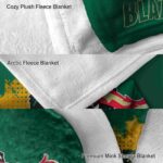 uab blazers grunge texture green blanket best selling