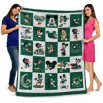 uab blazers mickey minnie green white blanket best selling