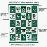 uab blazers mickey minnie green white blanket best selling