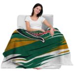 uab blazers paint streaks green white blanket best selling