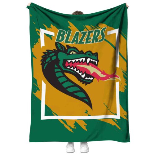 uab blazers splatter effect green blanket best selling
