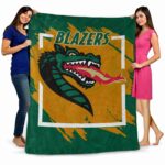 uab blazers splatter effect green blanket best selling