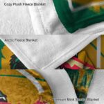 uab blazers splatter effect green blanket best selling