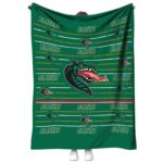 UAB Blazers Striped Pattern Green Blanket 1 uab blazers striped pattern green blanket best selling