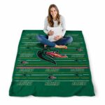 uab blazers striped pattern green blanket best selling