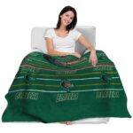uab blazers striped pattern green blanket best selling