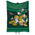 uab blazers three musketeers green blanket best selling