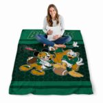 uab blazers three musketeers green blanket best selling