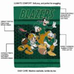 uab blazers three musketeers green blanket best selling