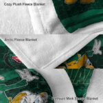 uab blazers three musketeers green blanket best selling
