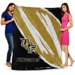 ucf knights brushstrokes gold white blanket best selling