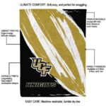 ucf knights brushstrokes gold white blanket best selling