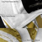 ucf knights brushstrokes gold white blanket best selling