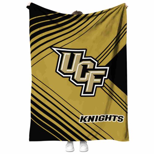 ucf knights diagonal stripes gold blanket best selling