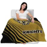 ucf knights diagonal stripes gold blanket best selling